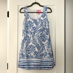 Lilly Pulitzer Skort Dress Size 2 Blue & White